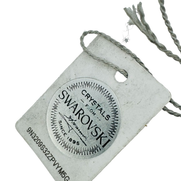 Swarovski Bracelet Crystal Pave Circles 7.5 inches Silver Tone Toggle - Picture 4 of 6